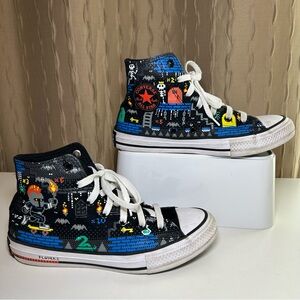 Converse Chuck Taylor All Star Gamer Hi Top Sneaker Kid's 4 Retro Video 670212F